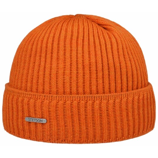 Stetson Unisex Beanie Merino Wool OneSize, Orange