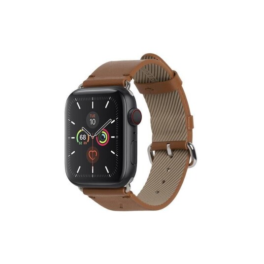 Native Union Apple Watch (42/44/SE/45/49mm) Native Union Classic Rem i Ekte Skinn - Brun