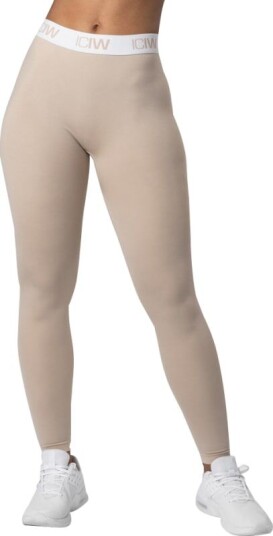 ICANIWILL Women's Define Logo Seamless Tights Beige M Woman