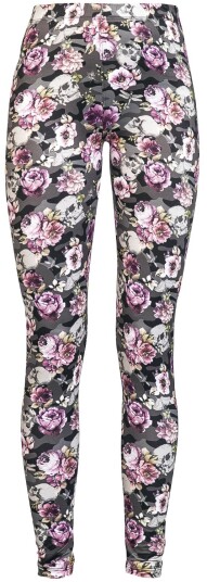 Rock Rebel by EMP Leggings - Leggings with All-over Print - XS til XL - Damer - flerfarget