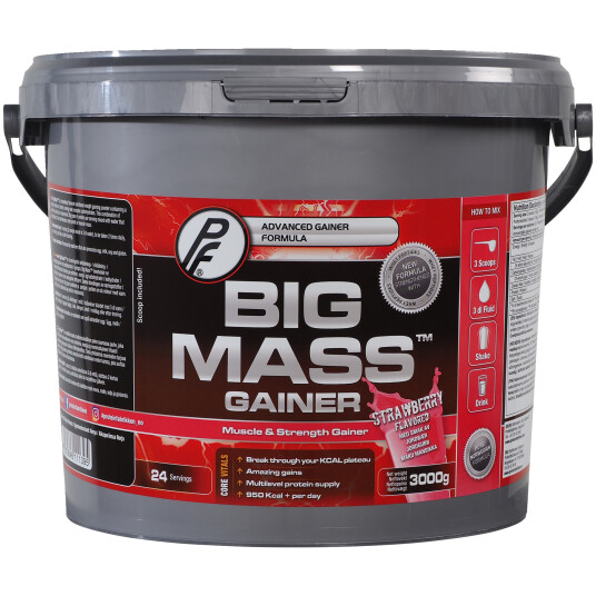 Proteinfabrikken Big Mass Gainer  3000g Jordbær