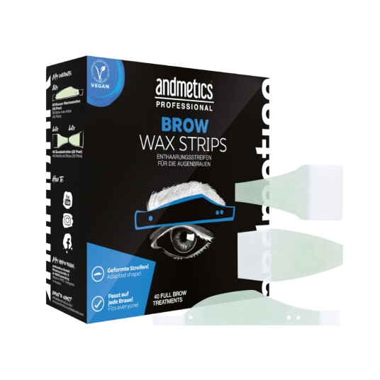 Andmetics Brow  Wax Strips Men Professional 40