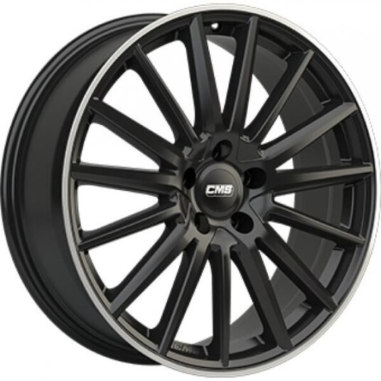 Cms C23 Gloss Black  Polished Lip 7.5x17 5x112 ET48 B66.5