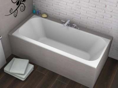 Duravit Happy D.2 Badekar for innbygging 1700x700 mm. Ryggstøtte høyre