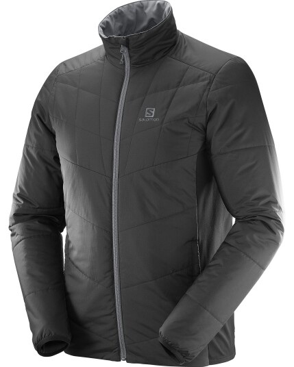 Salomon Drifter Mid Jacket M Black/Forged Iron (Storlek S)