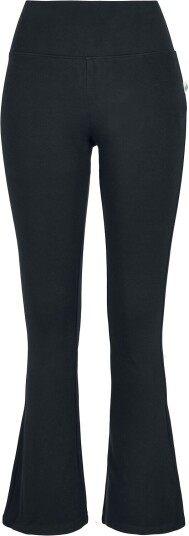 Urban Classics Leggings - Organic Interlock Bootcut Leggings for Kvinner - XS til 5XL - Damer - svart