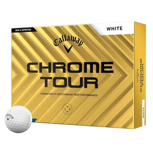 Callaway Chrome Tour Golfball Hvit