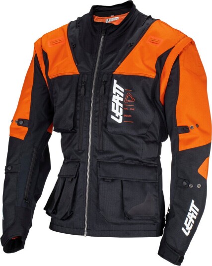 Leatt 5.5 Enduro 2023 Motocross jakke XL Svart Oransje