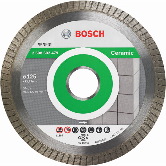 BOSCH DIAMANTSKIVE Ø125X22,23MM BEST FOR CERAMIC