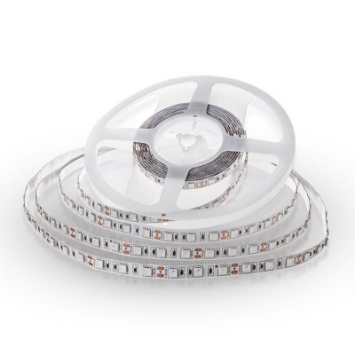 V-Tac 9W/m LED strip - 5m, IP20, 24V, 60 LED per meter - Dimbar : Dimbar, Kulør : Varm