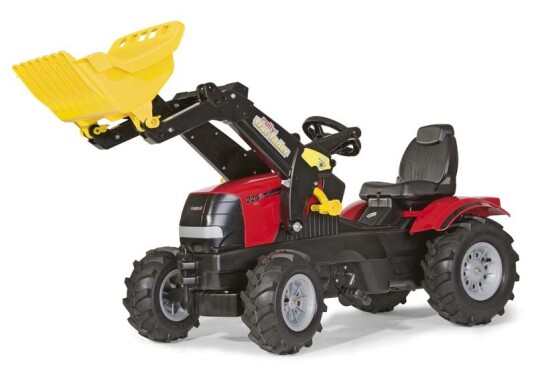 Rolly Toys rollyFarmtrac: Case Puma CVX tråtraktor med frontlaster luftgummihjul