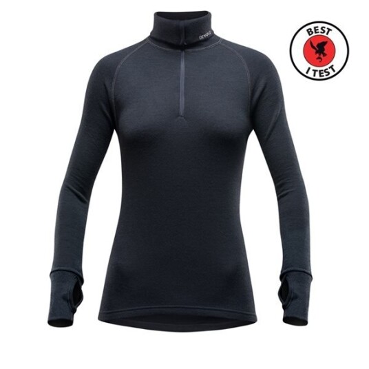 Devold Expedition Merino 235 Zip Neck Wmn Black L