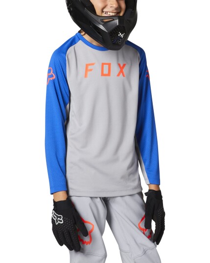 Fox Defend L/S Jersey JR Steel Grey (Storlek XL)