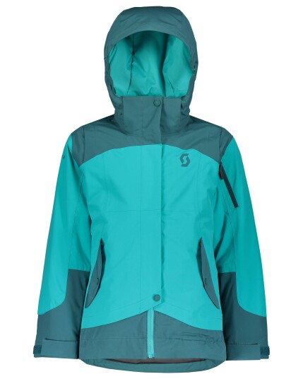 Scott Ultimate Dryo 10 Jacket JR Dragonfly Green/Sky Blue (Storlek S)