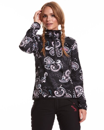 Odd Molly Storm Mid Layer Sweater W Multi Black (Storlek L)