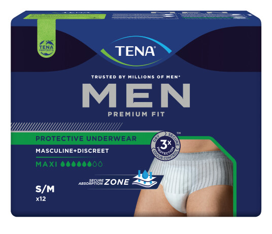 Tena MEN Pants Premium Fit Maxi Small/Medium 12 stk.