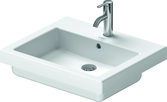 Duravit Vero Servant for nedfelling 550x465 mm, u/bl.hull, m/overløp, Hvit