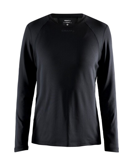 Craft Adv Essence L/S Tee W Black (Storlek S)