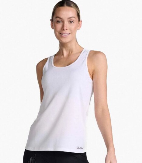 2XU Aero Singlet White/Silver Reflective White/Silver Reflective XS