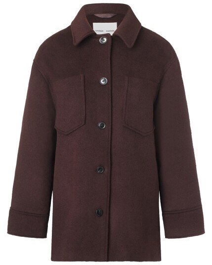 Samsøe and Samsøe Dione Overshirt 12847 W Chocolate Plum (Storlek S)