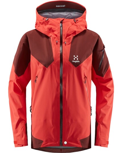 Haglöfs Roc Spire Jacket W Hibiscus Red/Maroon Red (Storlek M)