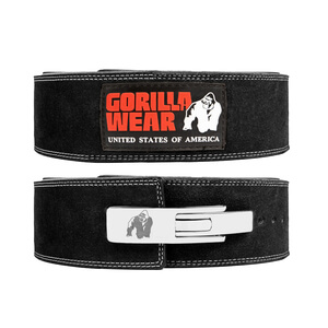 4 Inch Powerlifting Lever Belt, black, large/xlarge