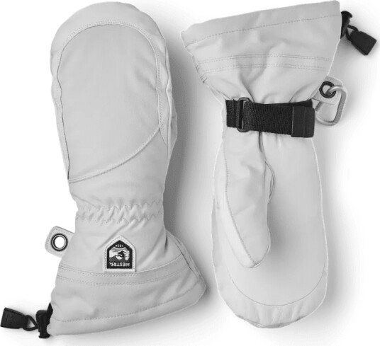 Hestra Heli Ski Female Mitt 6, Misty Grey/Offwhite