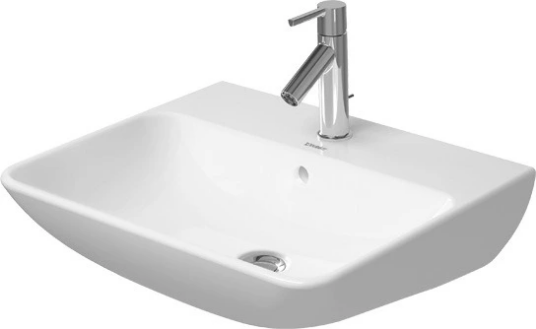 Duravit ME by Starck Vegghengt servant 550x440 mm, 1 bl.hull, m/overløp, Hvit