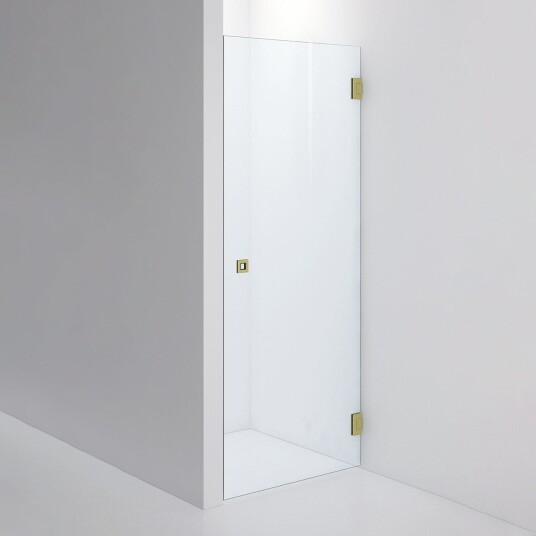 INR Iconic Nordic Rooms Dusjnisje ARC 2 Original Brushed Brass / 90cm Klart Glass