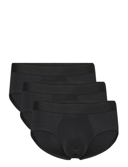 Bread & Boxers 3-Pack Brief Black Bread & Boxers BLACK S