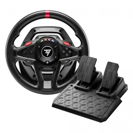 Thrustmaster T128 ratt og pedaler