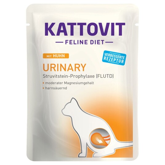 Kattovit Feline Urinary Porsjonspose 24 x 85 g - Kylling