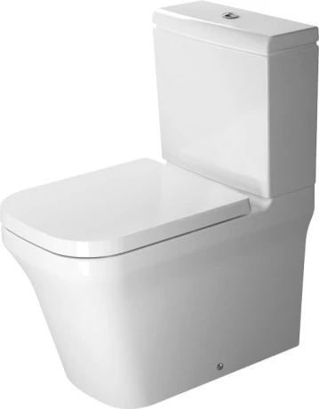 Duravit P3 Comforts Gulvstående toalett 380x650 mm, Hvit, Hygieneglaze