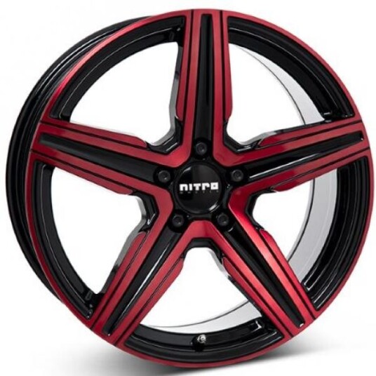 Nitro Spark Gloss Black Red 8.5x20 5x112 ET45 B66.5