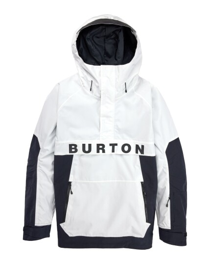 Burton Frostner Anorak M Stout White/True Black (Storlek S)