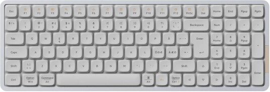 Lofree Flow100 96% Low-Profile Rgb Mekanisk Tastatur [Kailh Ghost] - Hvit