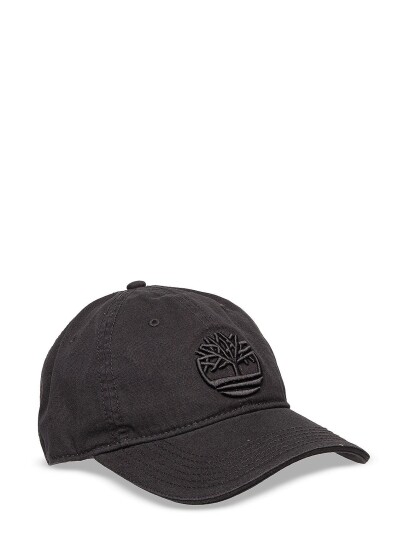 Timberland Cotton Canvas Baseball Cap Black Timberland BLACK ONE SIZE