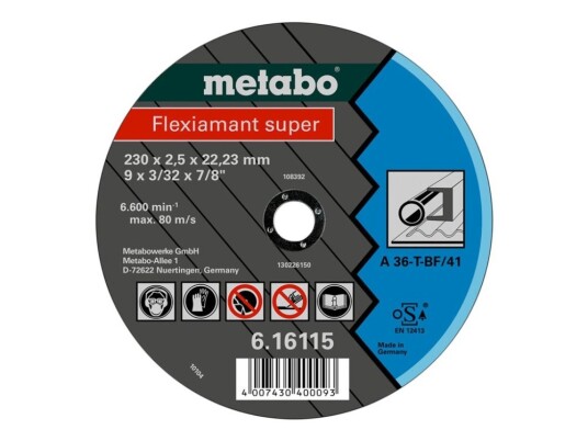 Metabo Flexiamant Super Tf 42 - Skjæreplate - For Metall, Stål - 125 Mm