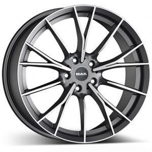 MAK Fabrikt Gunmetal Machined Face 8.5x19 5x112 ET25 B66.6