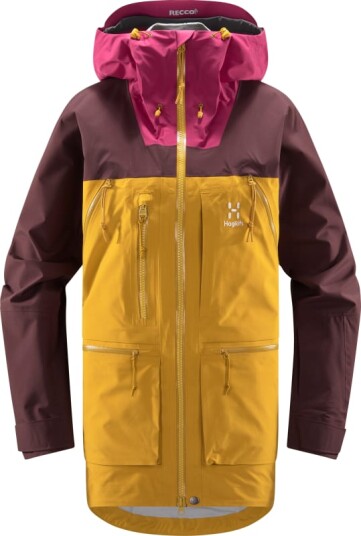 Haglöfs Vassi Gore-Tex Pro Jacket Women L, Autumn Leaves/Burgundy Brown