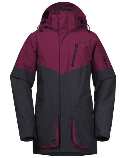 Bergans Knyken Insulated Youth Jacket Beet Red/Solid Charcoal/Purple Velvet (Storlek 164)