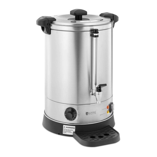 Royal Catering Perkulator - 13.5 L - 2500 W - dryppbrett - Sølv 10012456