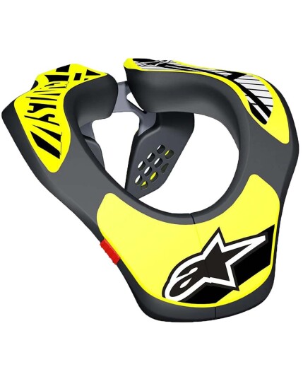 Alpinestars Youth Neck Support Black Yellow Fluo