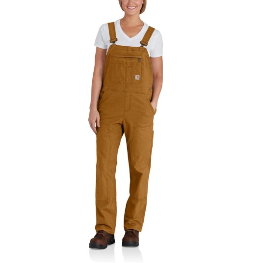 Carhartt Women's Crawford Bib Overall Brun S Woman