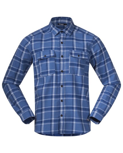 Bergans Tovdal Shirt M Rivierablue Check (Storlek XXL)