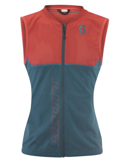 Scott Actifit Plus Light Vest W Dragonfly Green/Hibiskus rød (Storlek S)