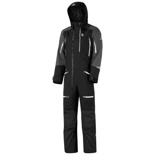 Scott Monosuit DS-I Dryo Snøscooterdress - Sort/Hvit, Str. XS DRYOsphere 2L, termisk fôring 100g