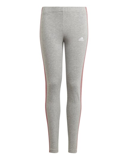 Adidas 3 Stripes Girl Leggings JR Mgreyh/Hazros (Storlek 134)