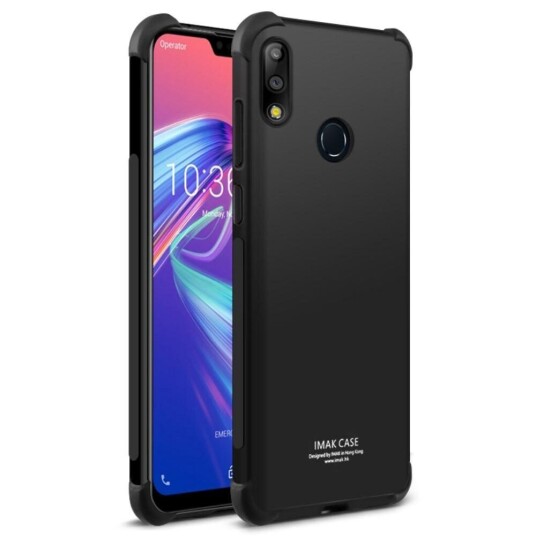 IMAK Asus Zenfone Max Pro (M2) ZB631KL IMAK Fleksibel Plastik Deksel m. Skjermbeskytter - Svart