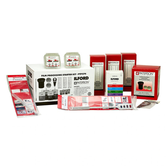 Ilford/Paterson Film starter kit Sort/hvit filmfremkallings kit med tank